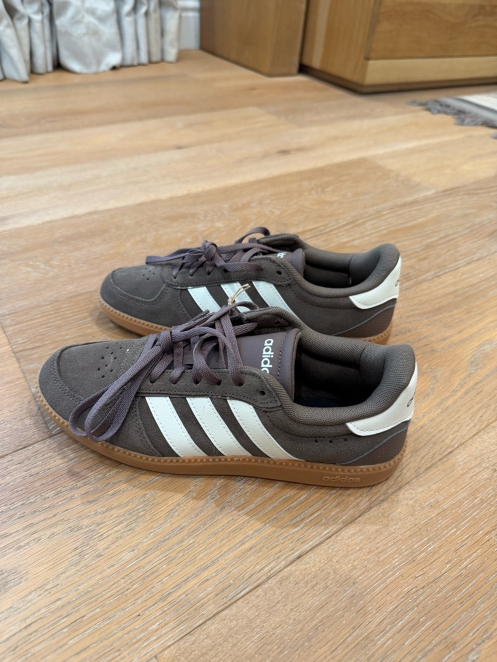 adidas Brown Mesh Trainer with Neutral Accents